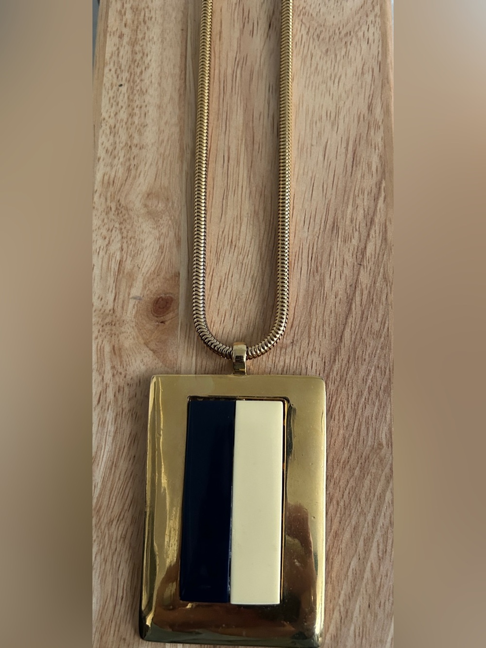 Lanvin Paris Modernist Pendant Necklace